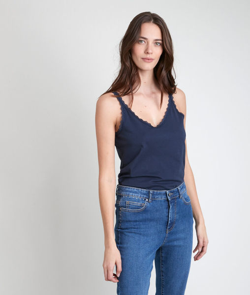 Picture of ROSA NAVY COTTON TANK TOP