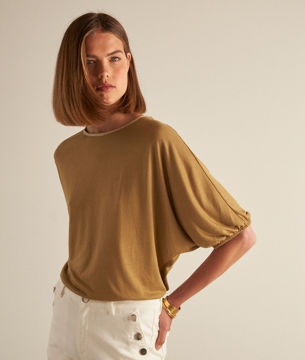 Picture of FRIDAY BRONZE LOOSE-FITTING T-SHIRT