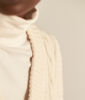 Picture of BRENT SLEEVELESS IVORY WOOL JUMPER