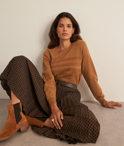 Picture of BETTANY BROWN RECYCLED CASHMERE JUMPER