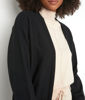 Picture of TERENCE LONG BLACK FINE-KNIT CARDIGAN