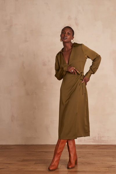 Woman fashion outfits clothing : Dresses, Suits, Coats - Maison 123 - Un  Deux Trois Malta. Chica wrap-around dress | Maison 123 Malta