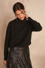 Picture of BASTIAN BLACK RESPONSIBLE WOOL JUMPER