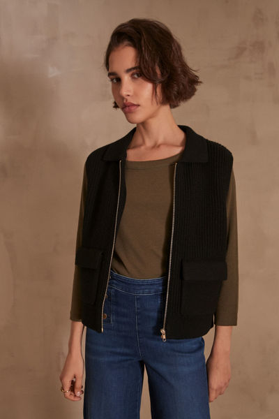 Picture of SIMON SLEEVELESS WOOL CARDIGAN