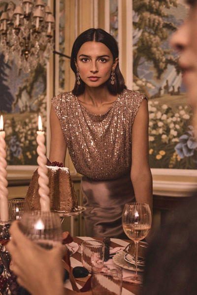 Picture of FELICITE SEQUIN SLEEVELESS T-SHIRT