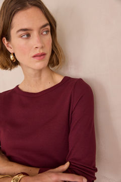 Picture of T-SHIRT EN COTON CÔTELÉ LENA