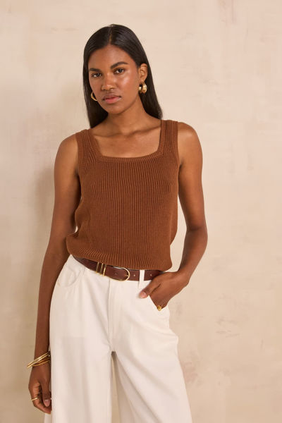 Picture of ANNA COTTON TANK TOP