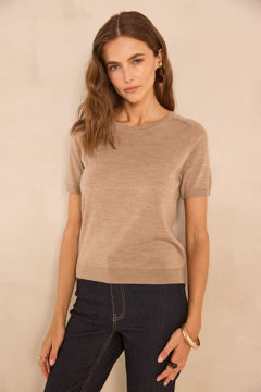 Picture of SHORT-SLEEVED WOOL SWEATER ALICE